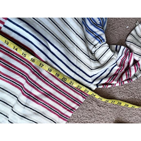 Blue and Red Stripe j,jill Sweater XL - Picture 4 of 6